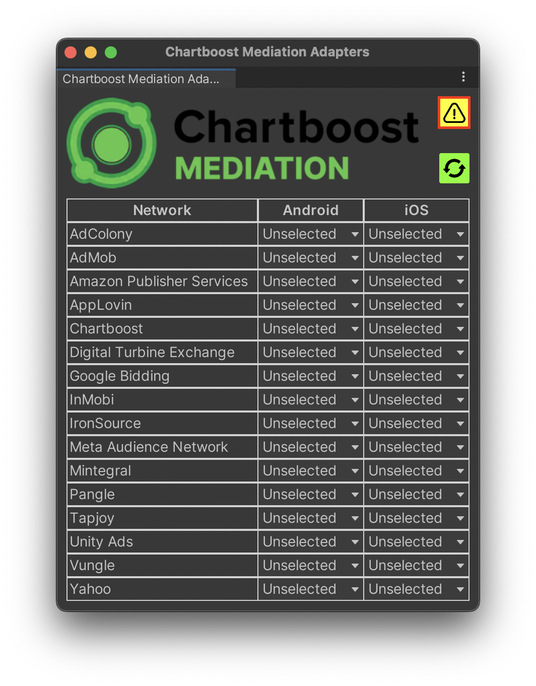 Chartboost Mediation Settings